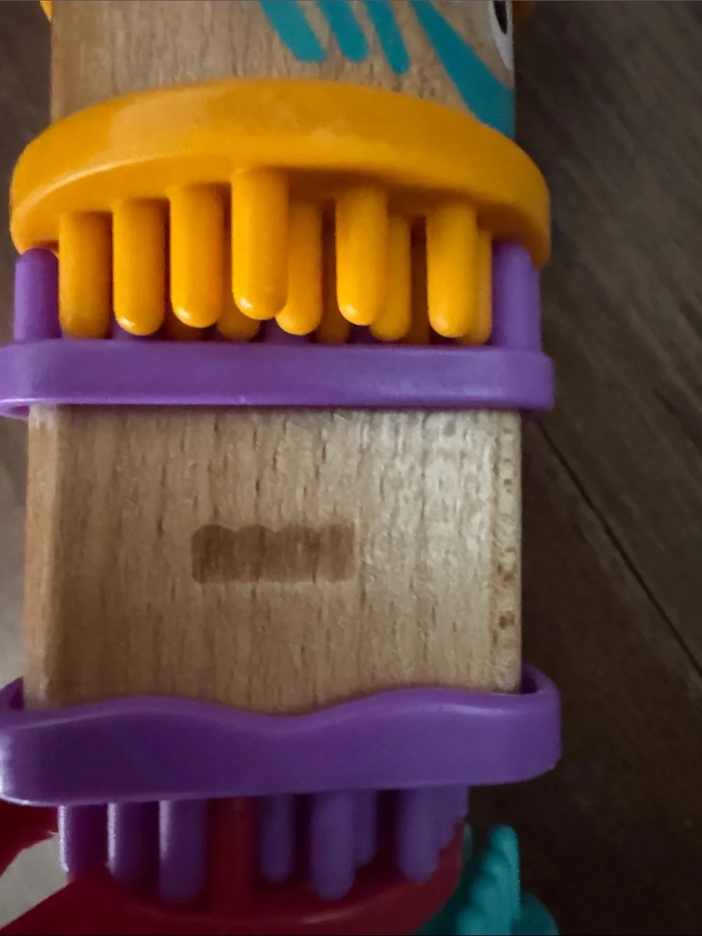 Colorful Stacking Wood & Plastic Texture Blocks - rare